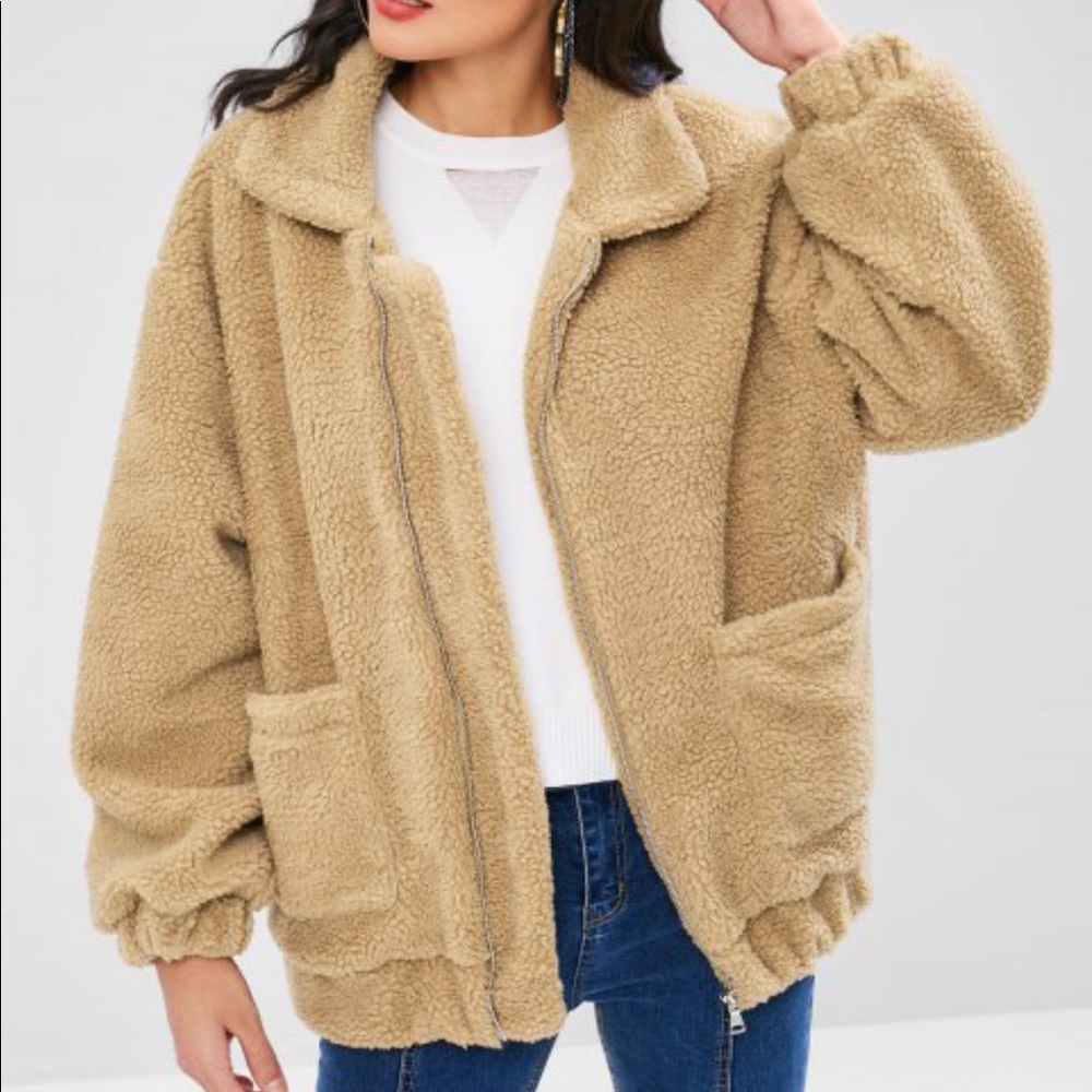 fluffy teddy coat NWT